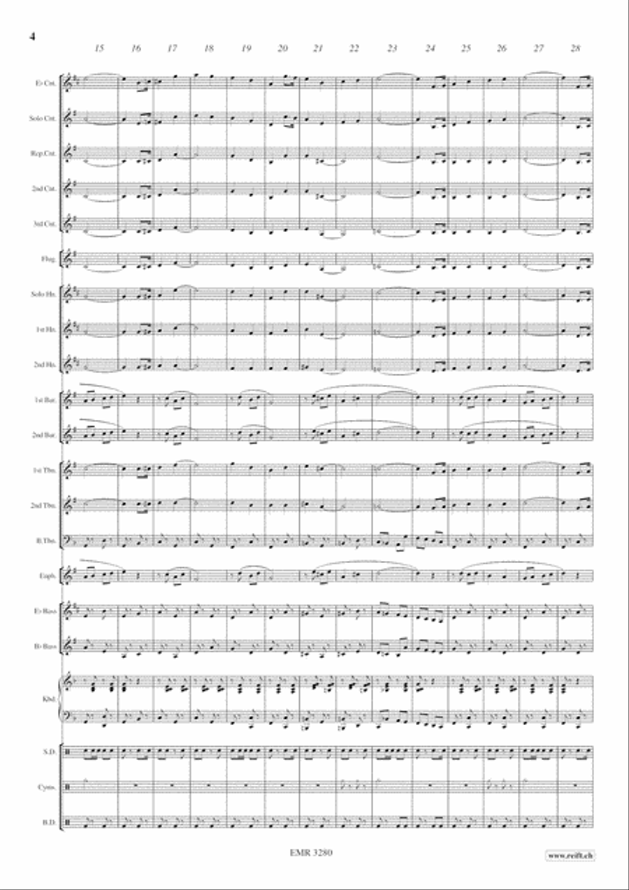 Westminster March Westminster March Brass Band scores gallery preview page 5