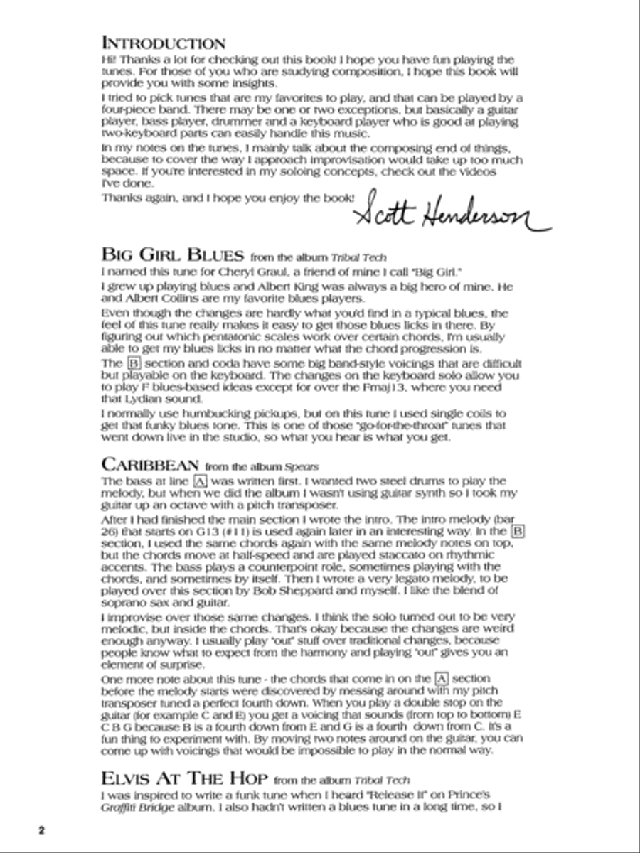 The Scott Henderson Guitar Book Electric Guitar scores gallery preview page 3