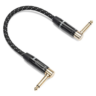 Tourtek Pro Woven Fabric Patch Cable with 2 Right Angle Connectors