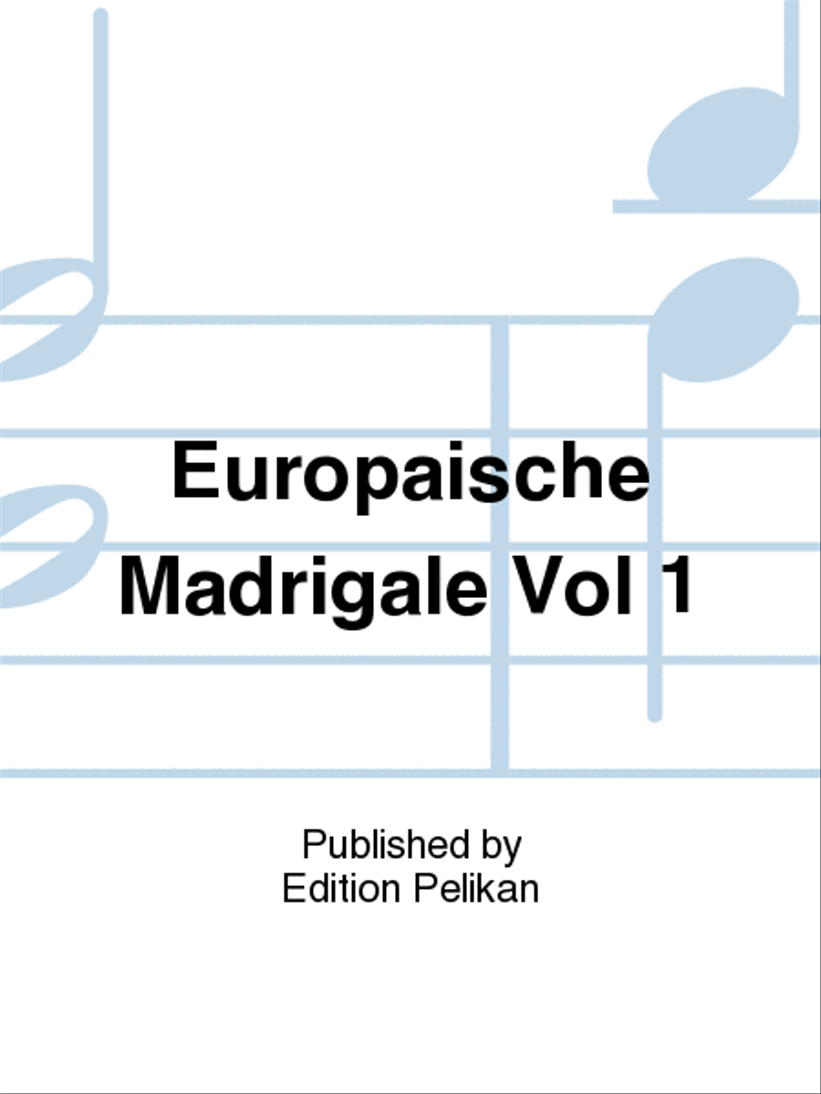 Europaische Madrigale Vol 1 Choir scores gallery preview page 1