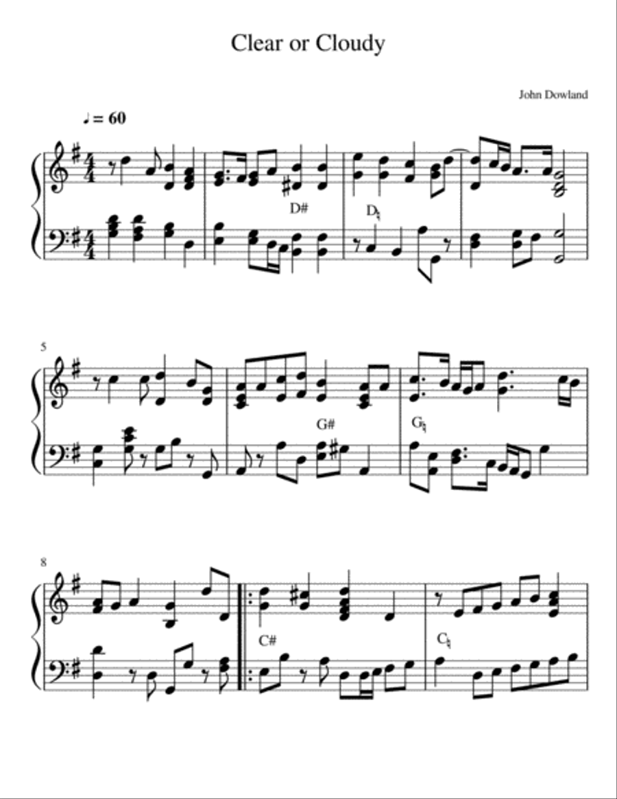 John Dowland for the Harp Harp scores gallery preview page 6