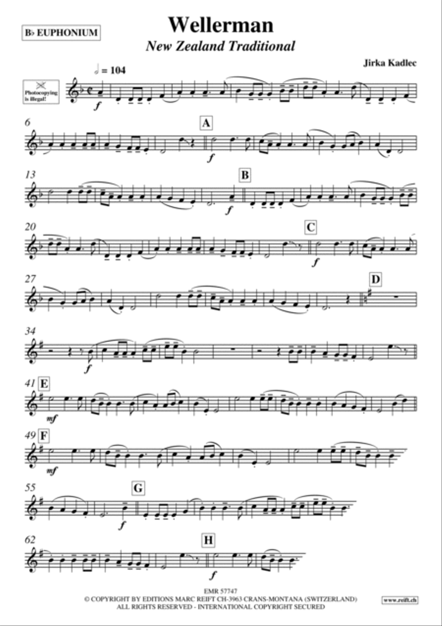 Wellerman Euphonium scores gallery preview page 4
