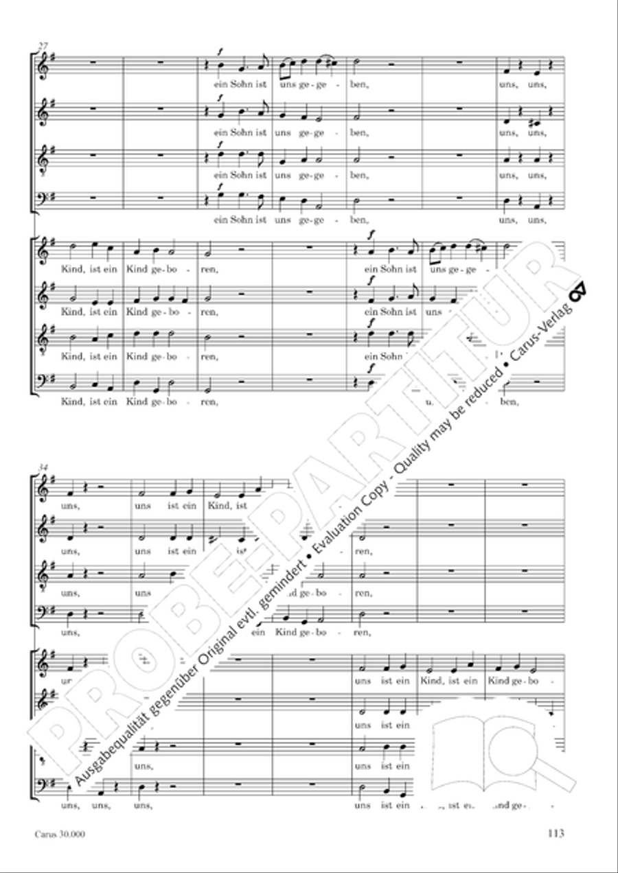 J.L. Bach: The complete motets Choir scores gallery preview page 120