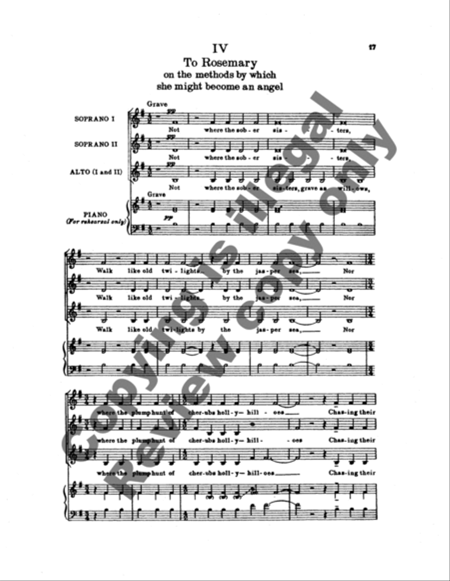 Rosemary Rosemary SSAA scores gallery preview page 11