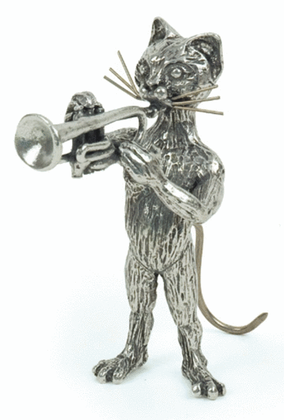 Cat Musicians - trumpet