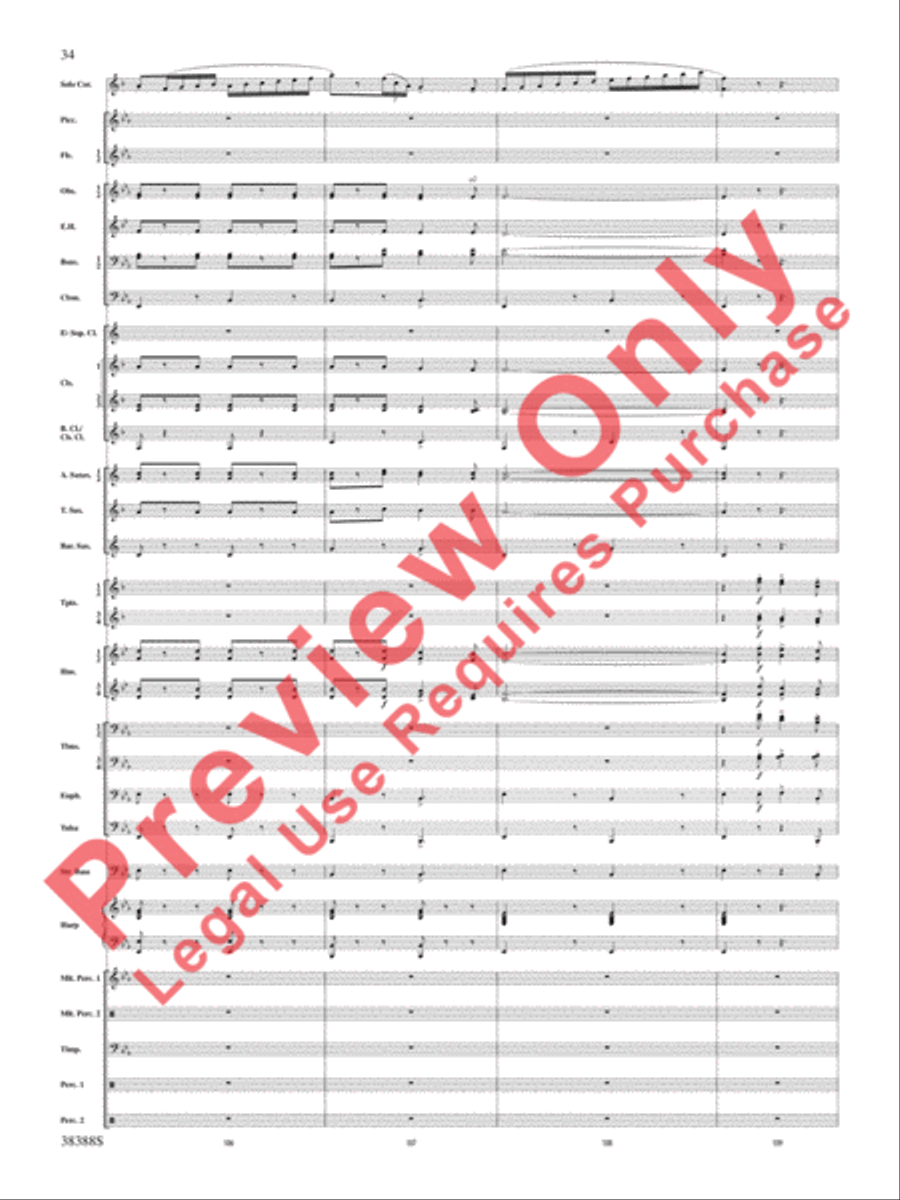 Napoli Napoli Concert Band scores gallery preview page 35