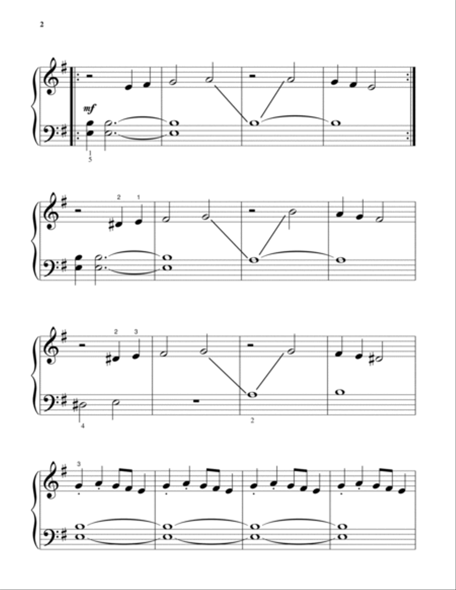 Duel Of The Fates (from Star Wars: The Phantom Menace) Easy Piano scores gallery preview page 2