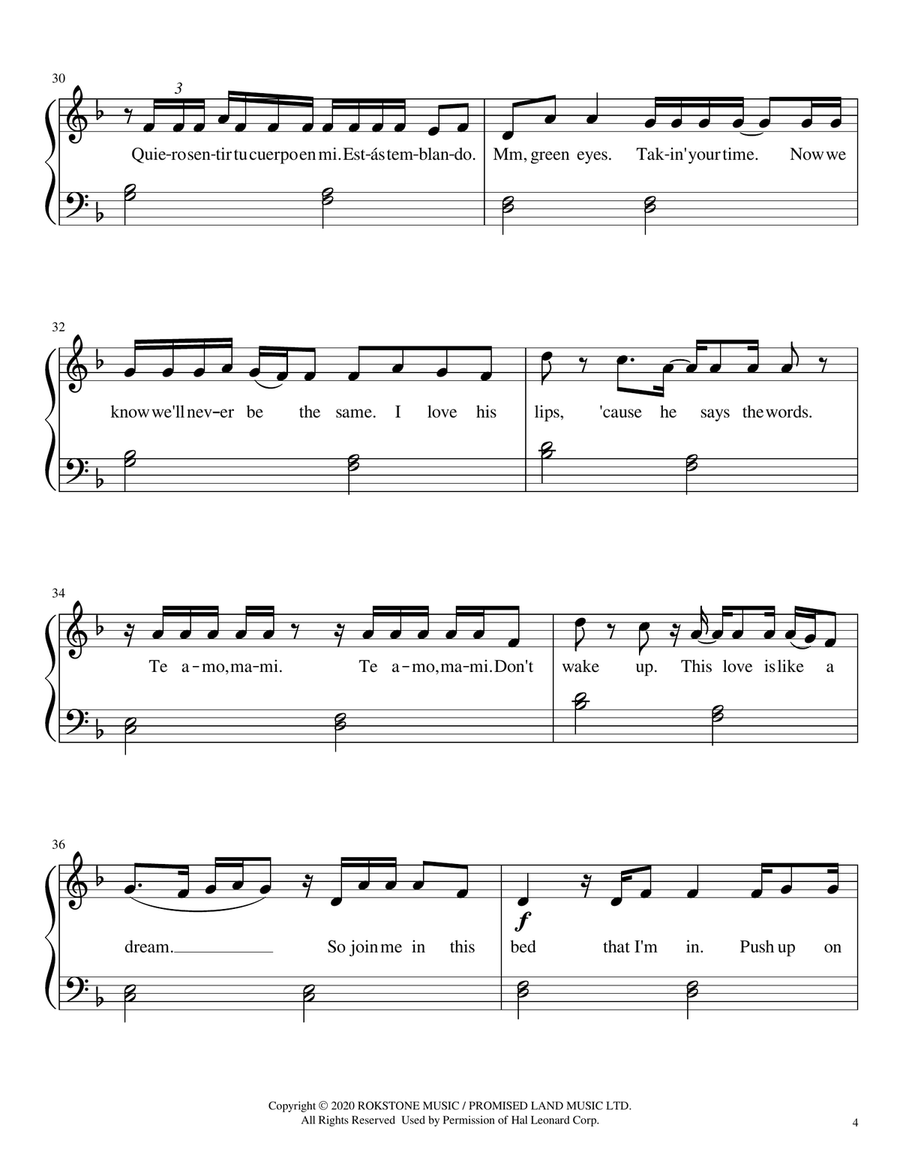 South Of The Border Piano Solo scores gallery preview page 4
