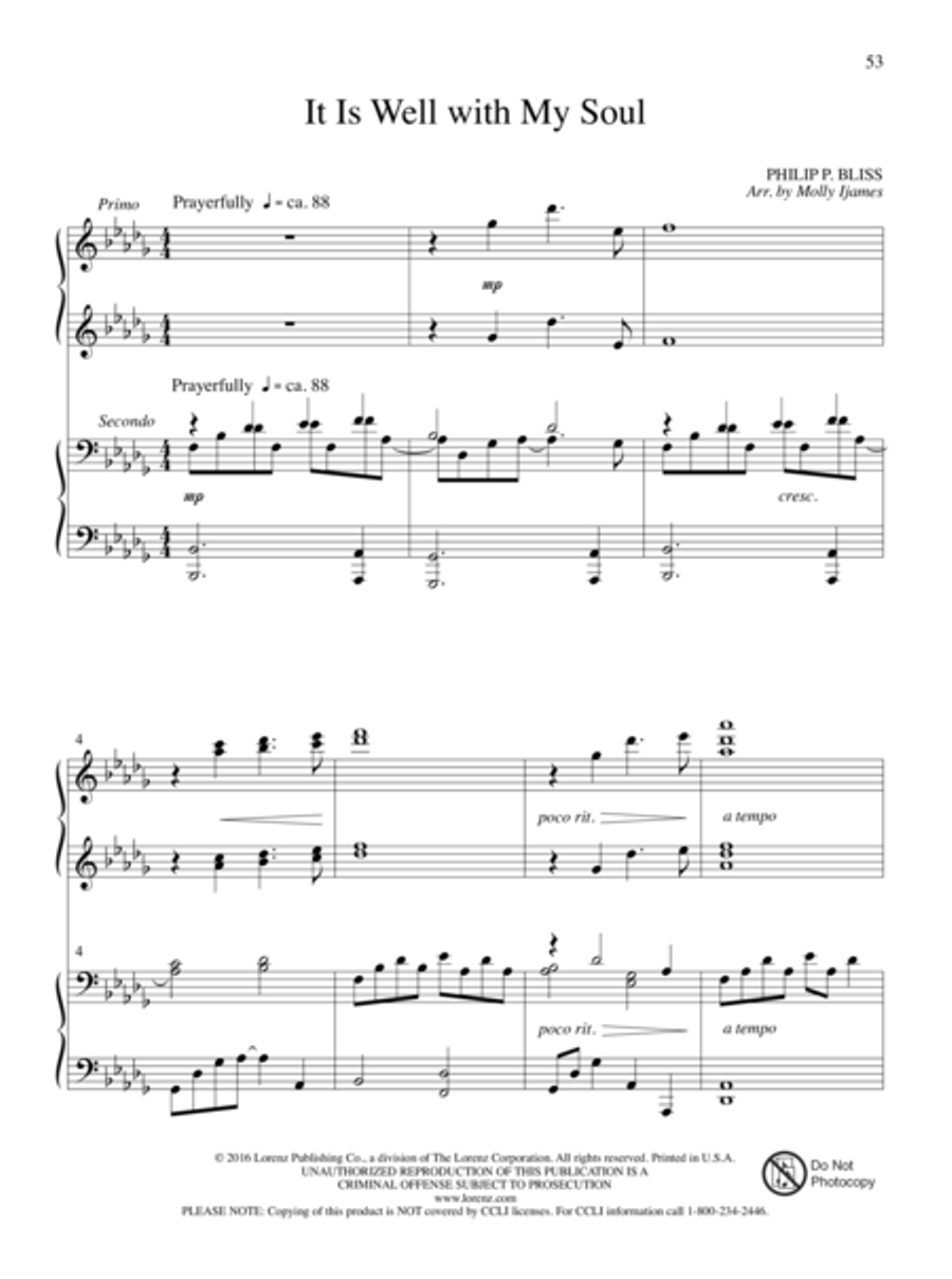 The Glories of My God and King Piano Duet scores gallery preview page 29