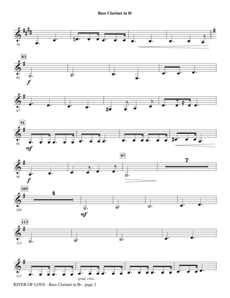River Of Love - Bass Clarinet (sub. Tuba)