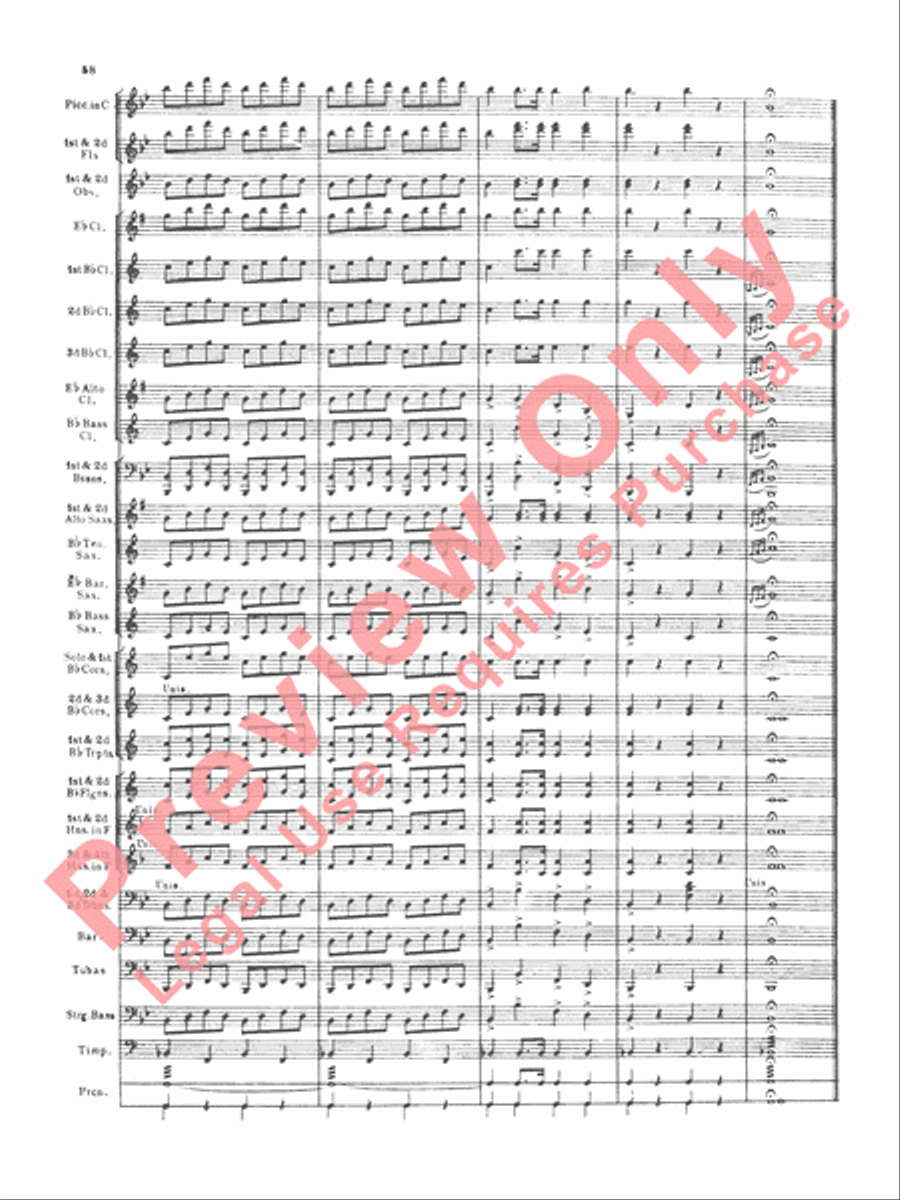 Italian in Algiers (Overture) Concert Band scores gallery preview page 61
