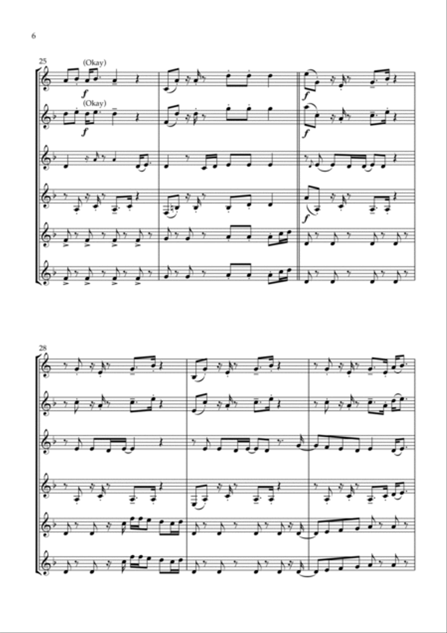About Damn Time About Damn Time Clarinet Quartet scores gallery preview page 6