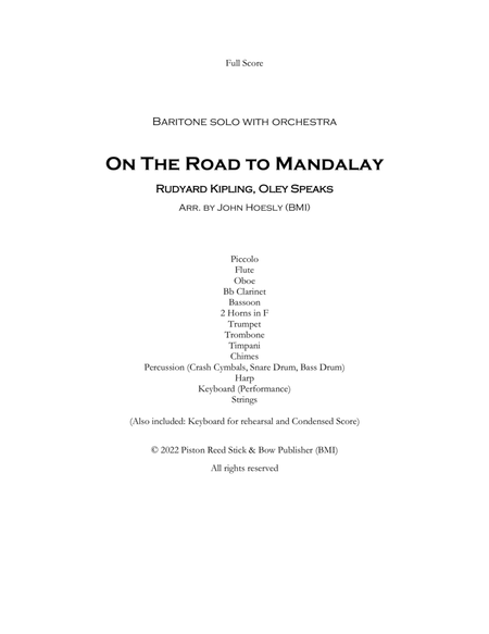 On The road To Mandalay for Baritone and Chamber Orchestra image number null