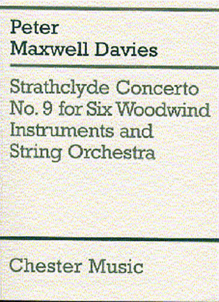 Peter Maxwell Davies: Strathclyde Concerto No. 9 (Miniature Score) by Sir Peter Maxwell Davies String Orchestra - Sheet Music