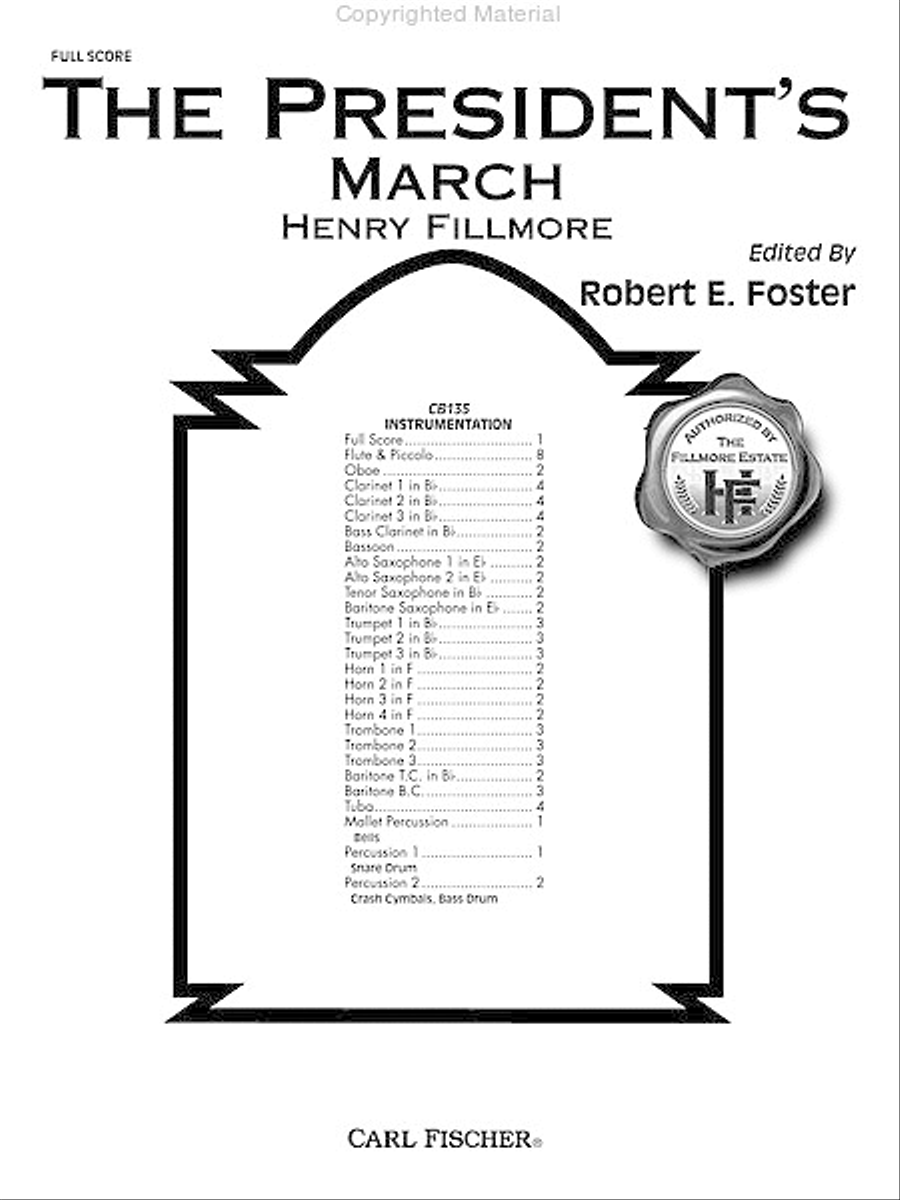 The President's March Concert Band scores gallery preview page 2