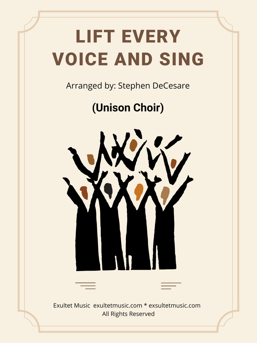 Lift Every Voice And Sing (Unison Choir) Unison Choir scores gallery preview page 1