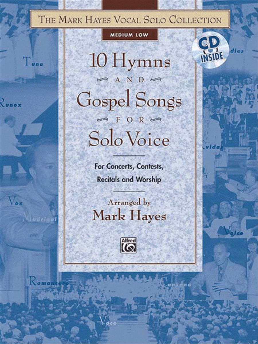 The Mark Hayes Vocal Solo Collection: 10 Hymns & Gospel Songs for Solo Voice Medium Voice scores gallery preview page 1