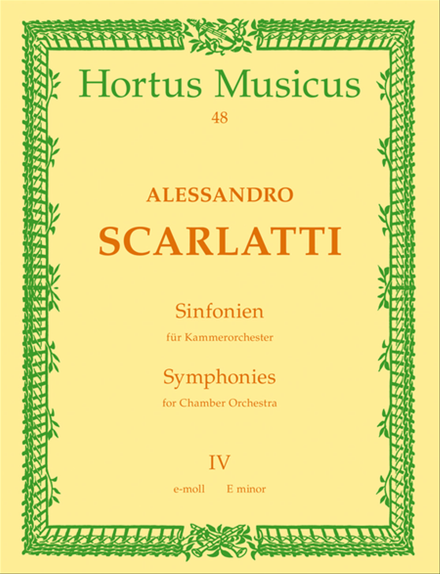 Sinfonia, No. 4 e minor Flute scores gallery preview page 1