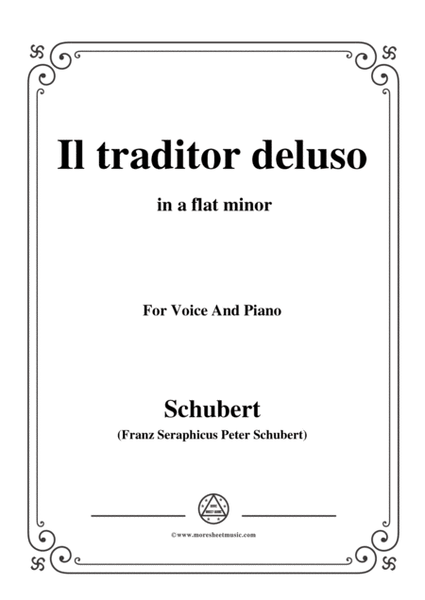 Schubert-Il traditor deluso in a flat minor,for voice and piano image number null