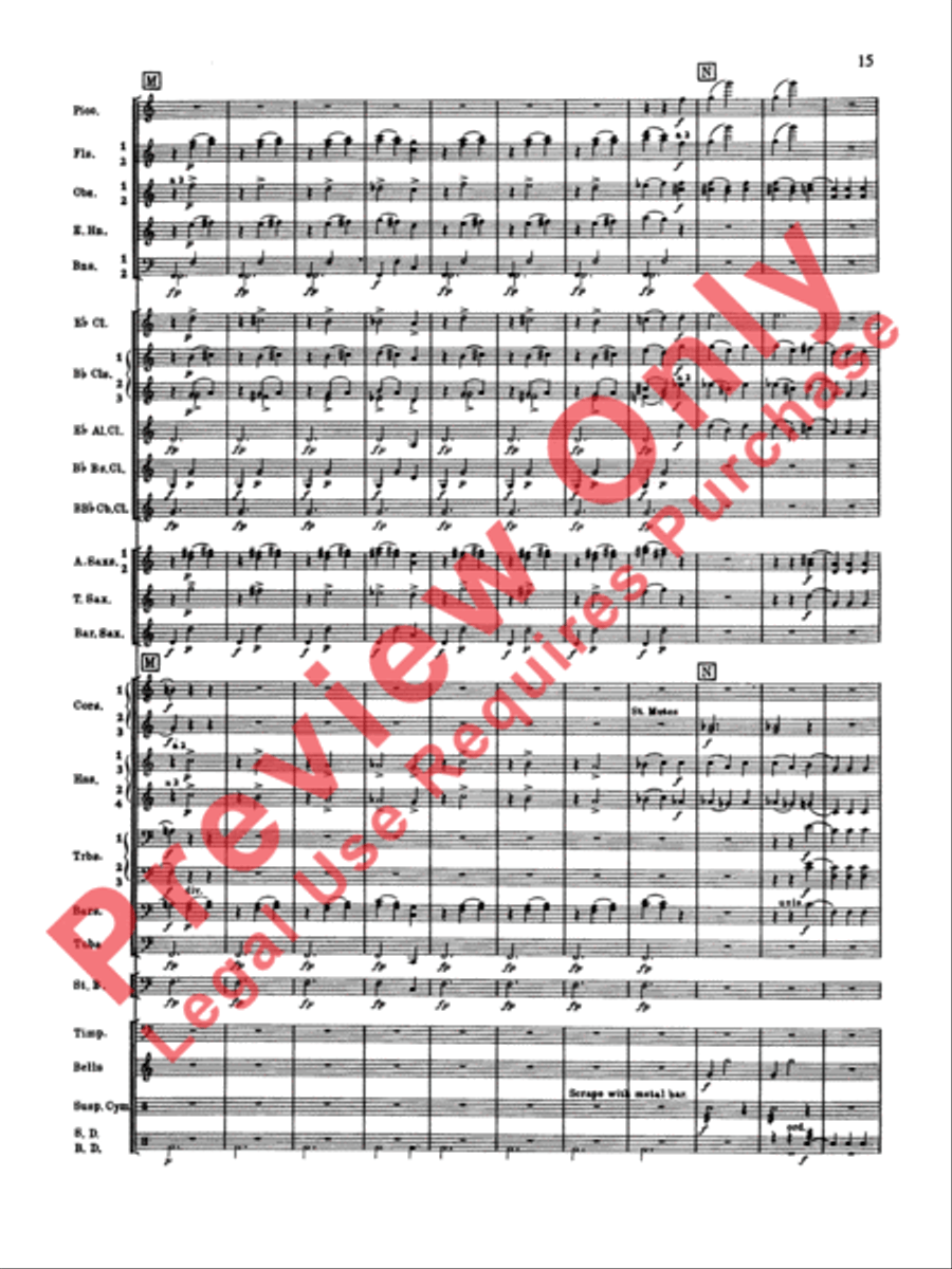 Symphonic Dance No. 2 Concert Band scores gallery preview page 16