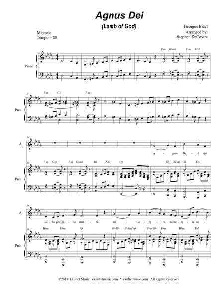 Agnus Dei (Duet for Soprano and Alto solo) image number null