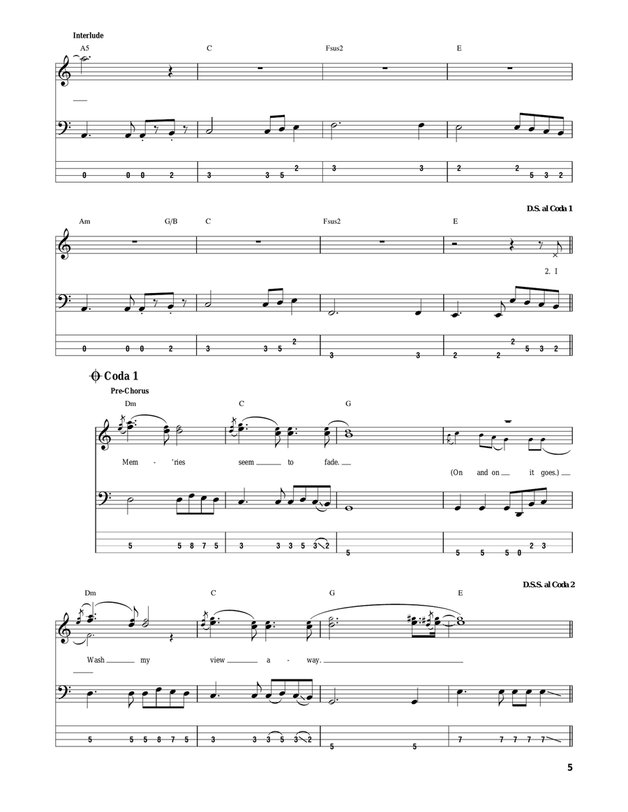 Buried Alive Buried Alive Bass Guitar Tablature scores gallery preview page 5