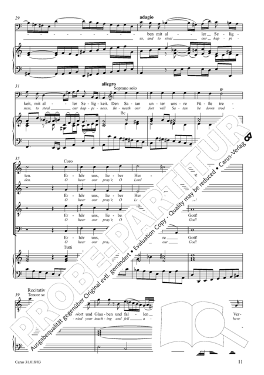 Just as the rain and snow fall from heaven (Gleichwie der Regen und Schnee vom Himmel fallt) STB scores gallery preview page 12