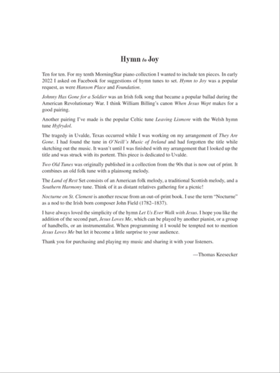 Hymn to Joy Hymn to Joy Piano Solo scores gallery preview page 3
