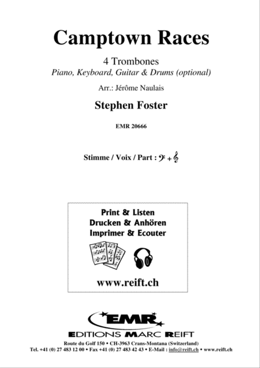Camptown Races Camptown Races Trombone Quartet scores gallery preview page 2