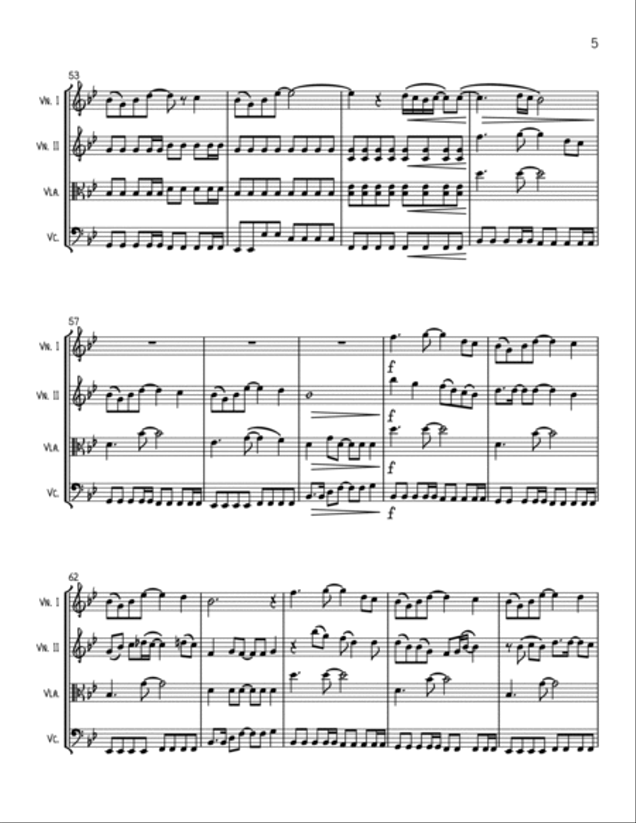 Love Grows (where My Rosemary Goes) String Quartet scores gallery preview page 5