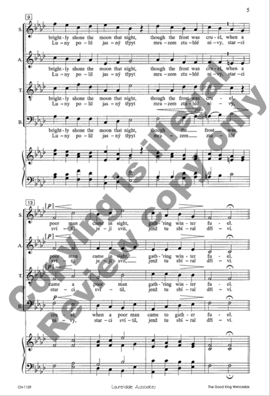 The Good King Wenceslas The Good King Wenceslas 4-Part scores gallery preview page 4