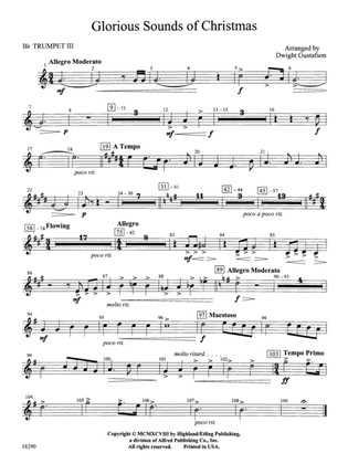 Glorious Sounds of Christmas: 3rd B-flat Trumpet