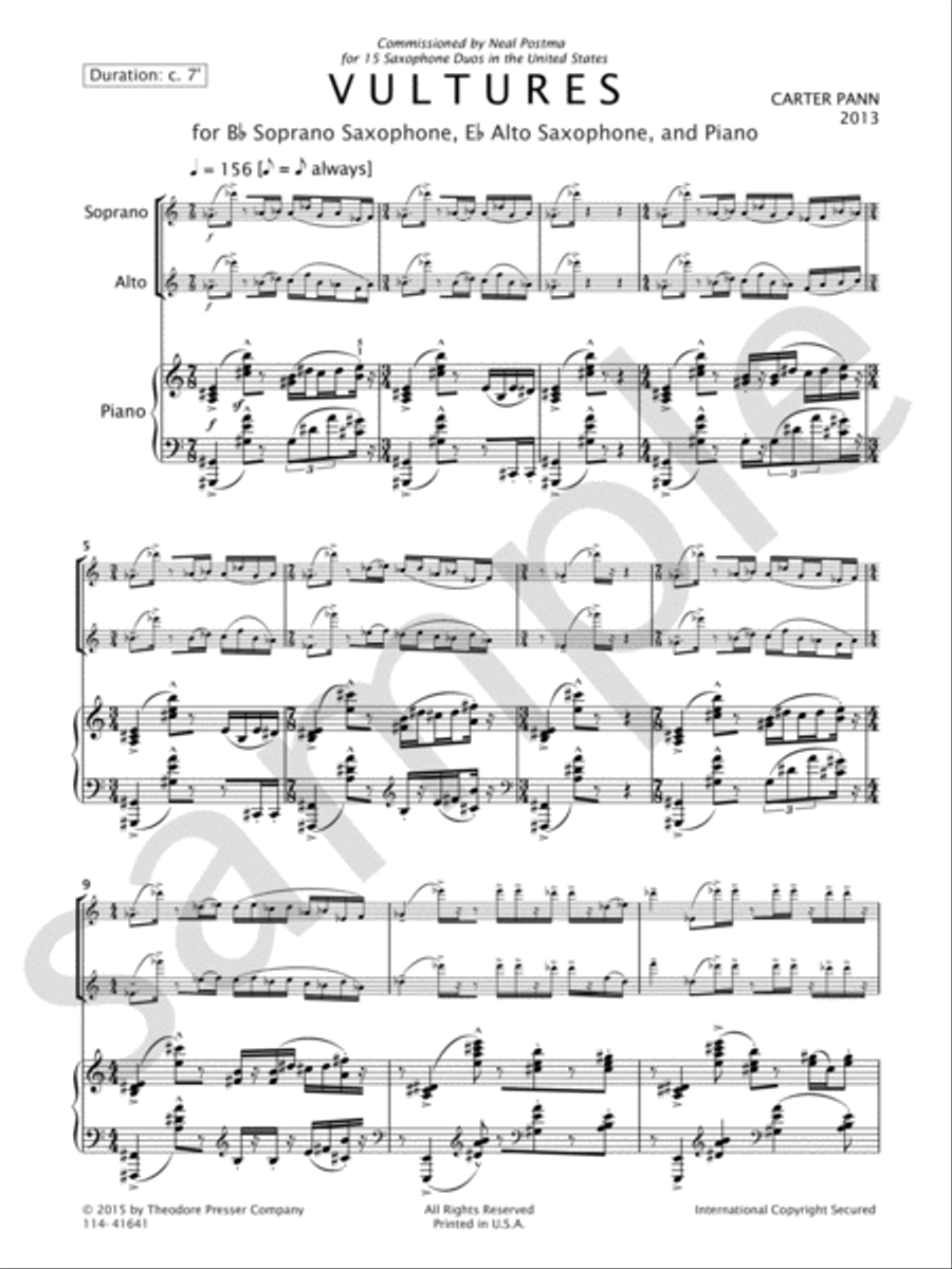Vultures Vultures Chamber Music scores gallery preview page 3