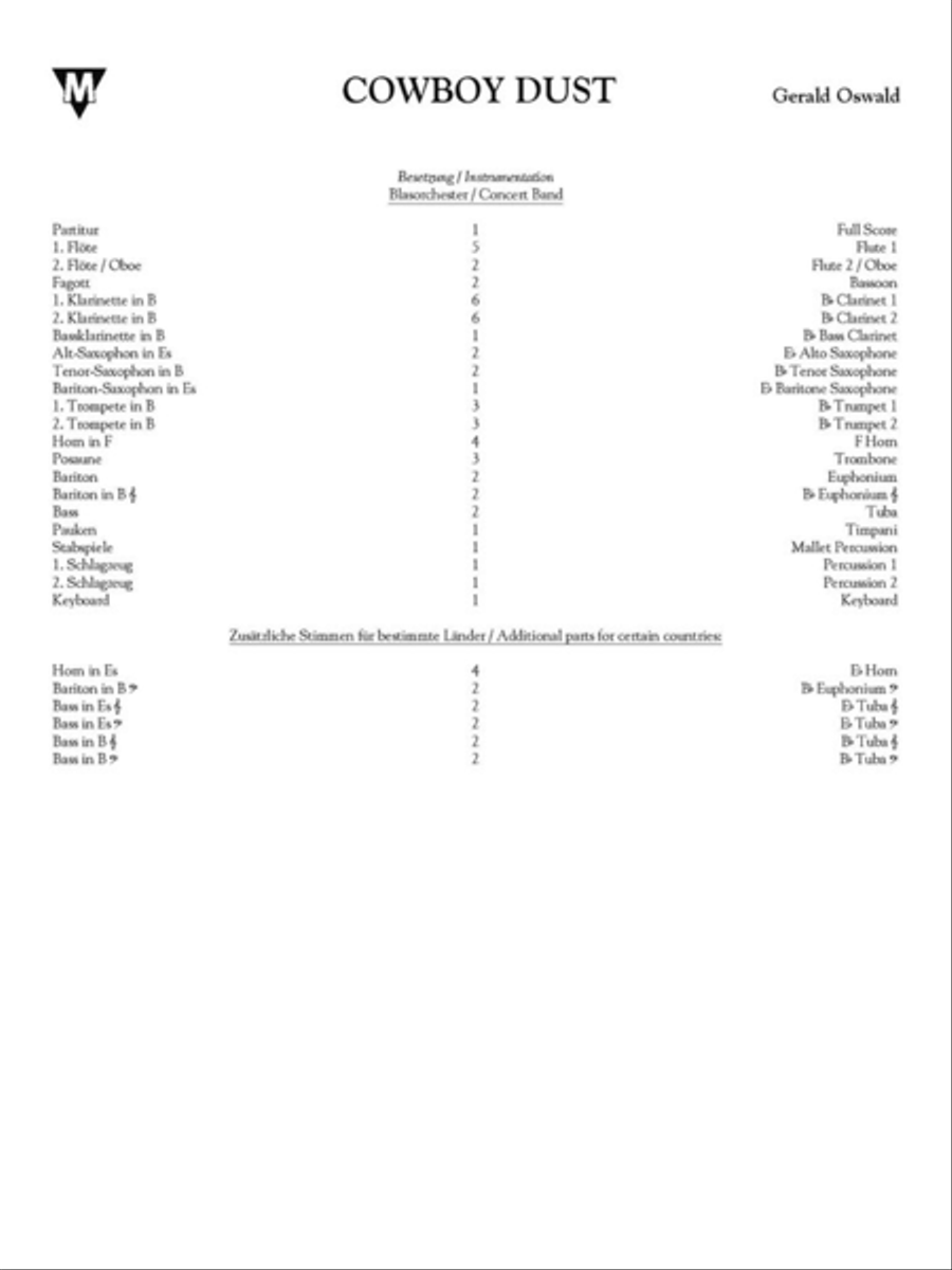 Cowboy Dust Cowboy Dust Concert Band scores gallery preview page 2