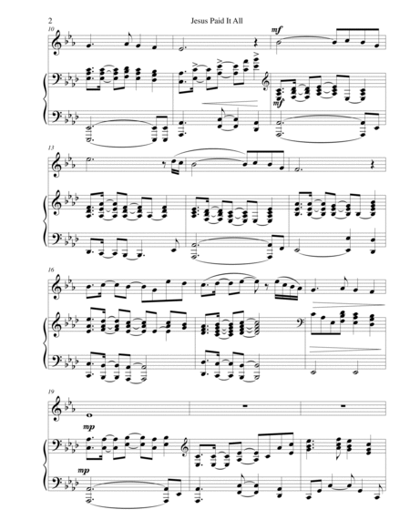 THREE HYMN ARRANGEMENTS for F Horn and PIANO (Duet – Horn/Piano with Horn Part) image number null