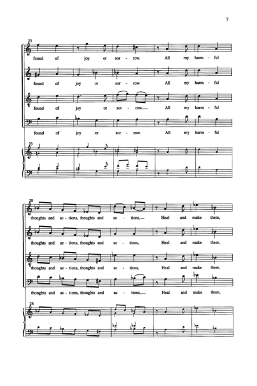 Karin Boye's Evening Prayer 4-Part scores gallery preview page 6