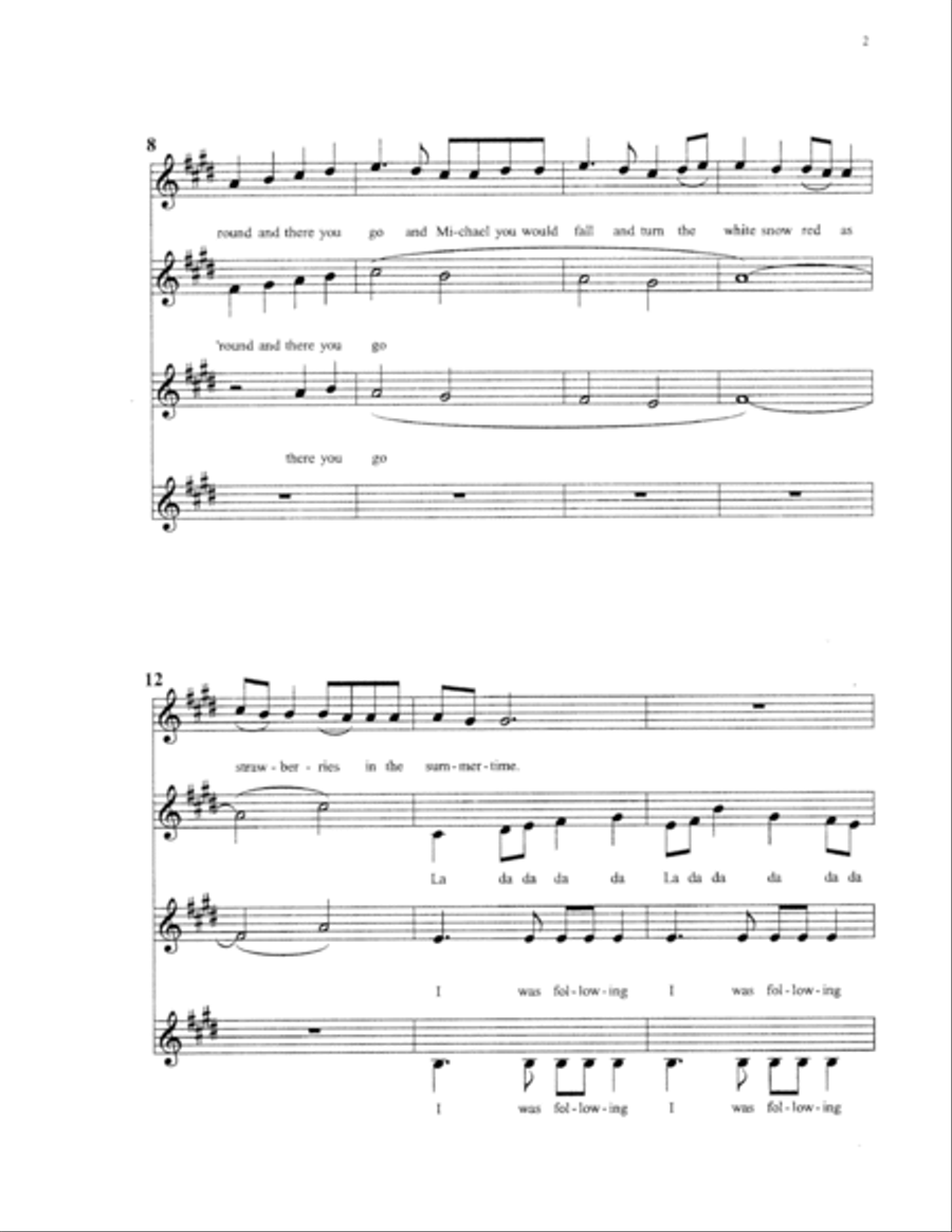 White Winter Hymnal SSAA scores gallery preview page 3