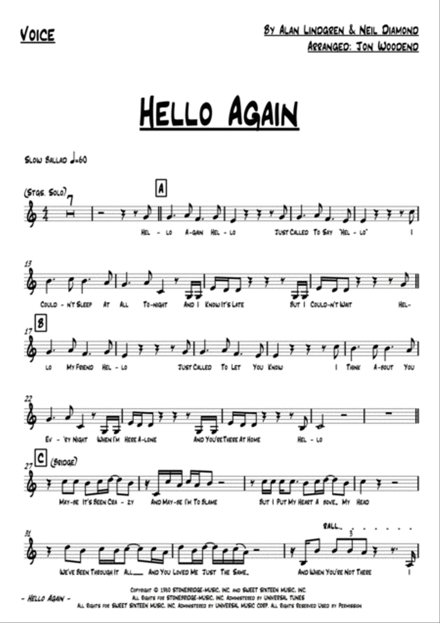 Hello Again Small Ensemble scores gallery preview page 2