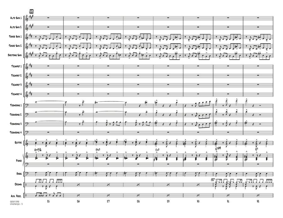 Libertango - Conductor Score (Full Score) Jazz Ensemble scores gallery preview page 5