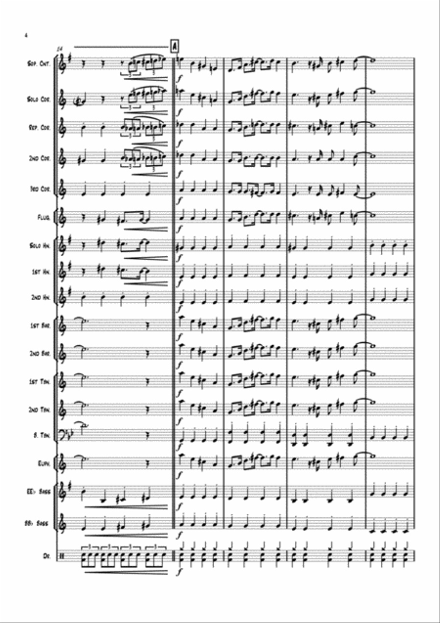 Happy Together Brass Band scores gallery preview page 4
