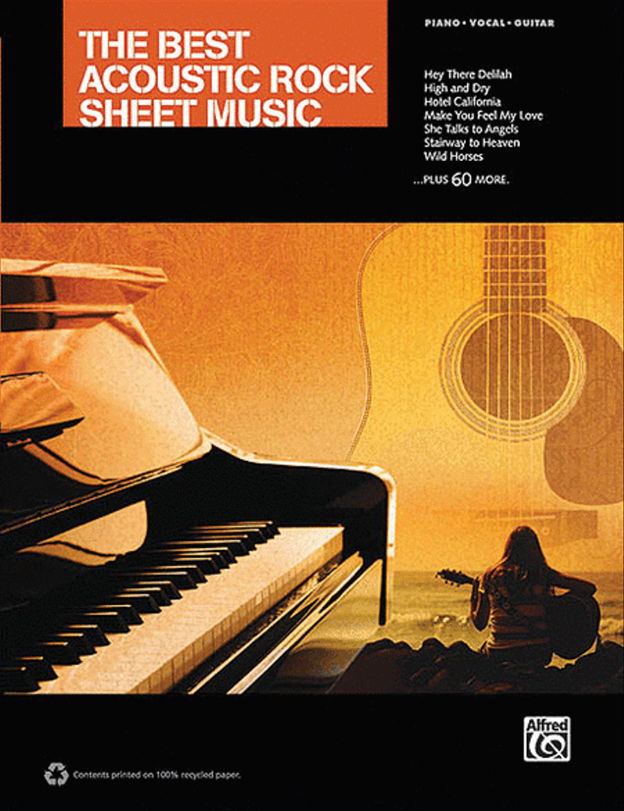 The Best Acoustic Rock Sheet Music Piano, Vocal, Guitar scores gallery preview page 1