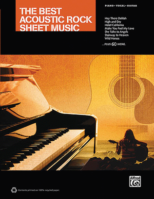 Book cover for The Best Acoustic Rock Sheet Music