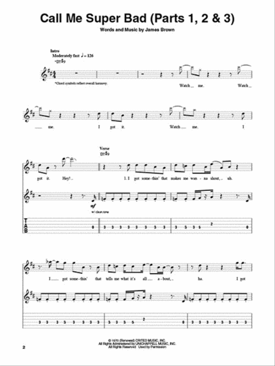 James Brown Electric Guitar scores gallery preview page 3