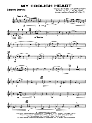 My Foolish Heart: E-flat Baritone Saxophone