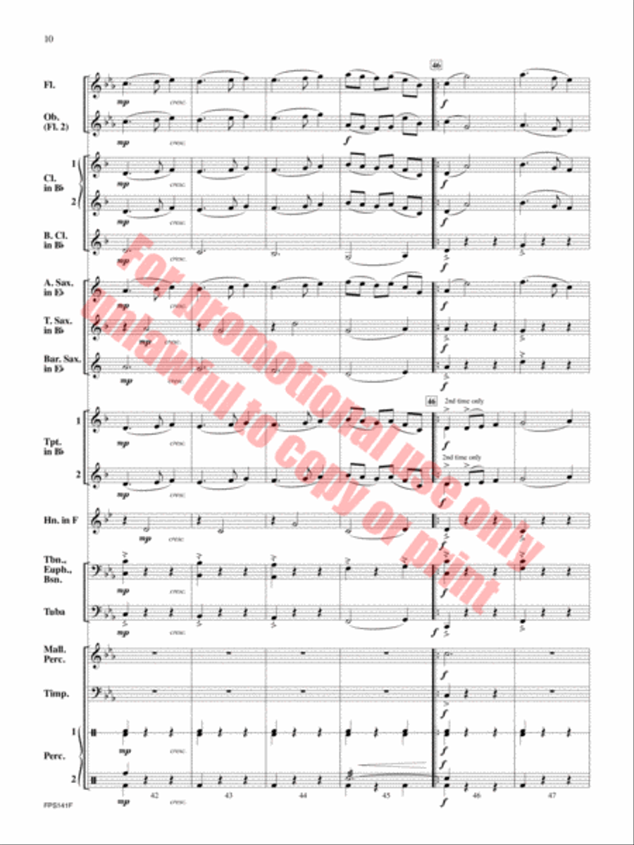 The Lightning Catcher Concert Band scores gallery preview page 11