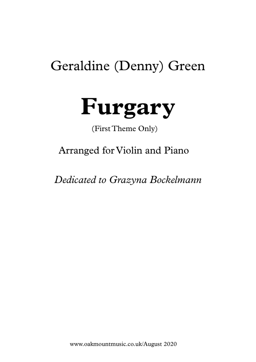 Furgary (Violin and Piano - First Theme Only Arrangement) Chamber Music scores gallery preview page 1