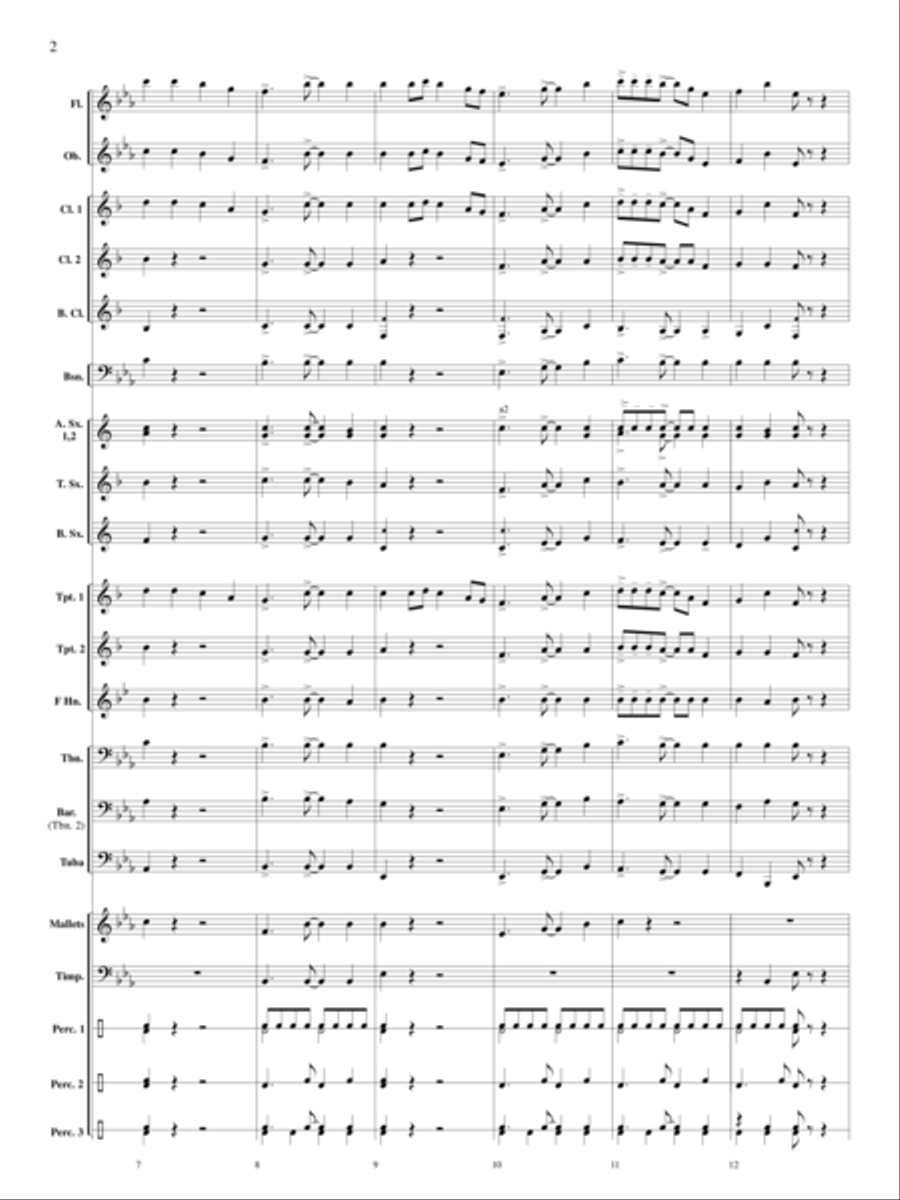 Santa Visits the Caribbean Concert Band scores gallery preview page 3