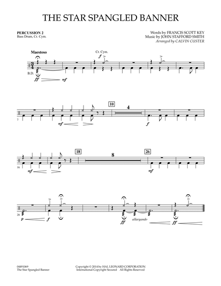 The Star Spangled Banner - Percussion 2