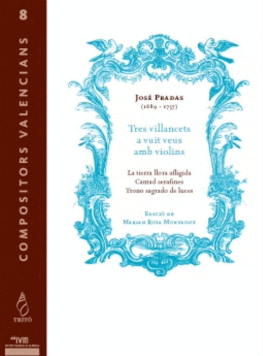 Tres villancets a vuit veus amb violins 4-Part scores gallery preview page 1