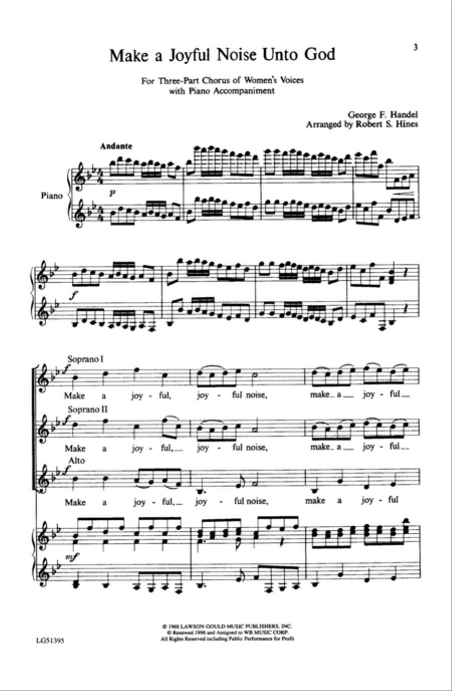 Make a Joyful Noise unto God Women's Choir scores gallery preview page 2